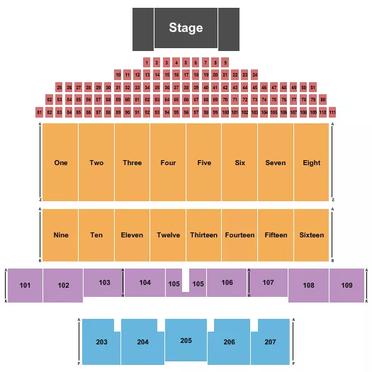 seating chart for ONE Spokane Stadium - Endstage - eventticketscenter.com