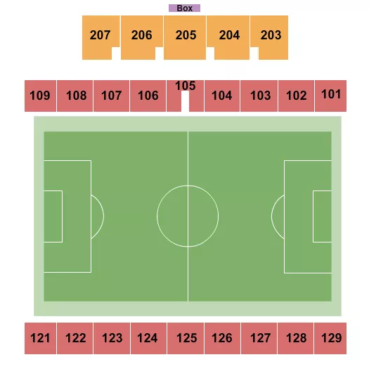 seating chart for ONE Spokane Stadium - Soccer - eventticketscenter.com