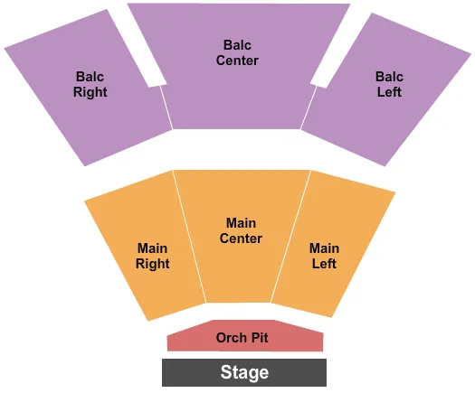 seating chart for The O'Shaughnessy - End Stage - eventticketscenter.com