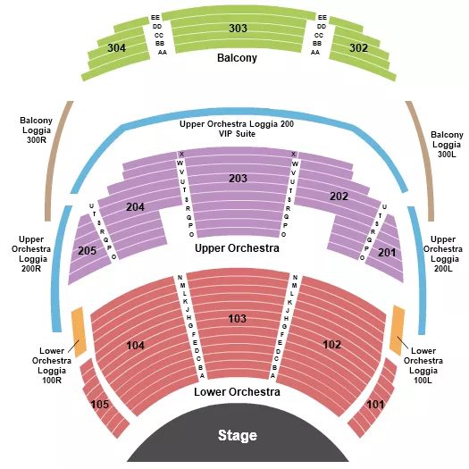 seating chart for O Theater - Bellagio - Cirque du Soleil - O - eventticketscenter.com