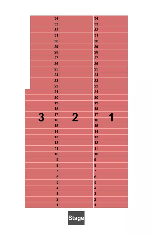 seating chart for Oak Grove Racing Gaming and Hotel - Endstage - eventticketscenter.com