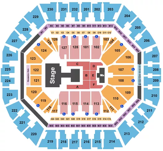 seating chart for Oakland Arena - Aespa - eventticketscenter.com