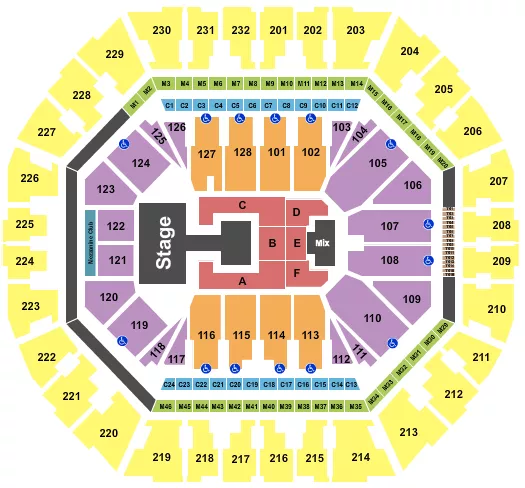 seating chart for Oakland Arena - Aespa - eventticketscenter.com