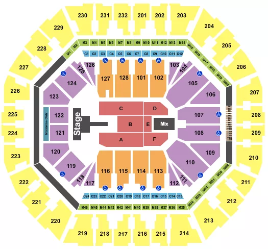seating chart for Oakland Arena - Atif Aslam - eventticketscenter.com