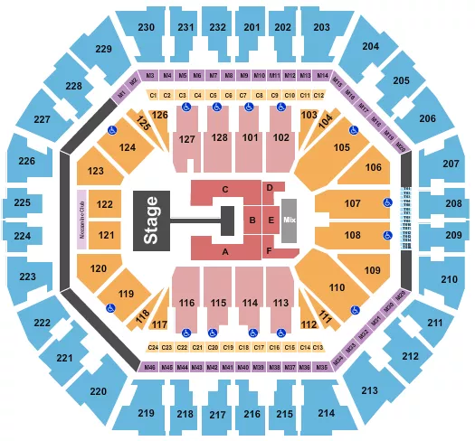 seating chart for Oakland Arena - Babymonster - eventticketscenter.com