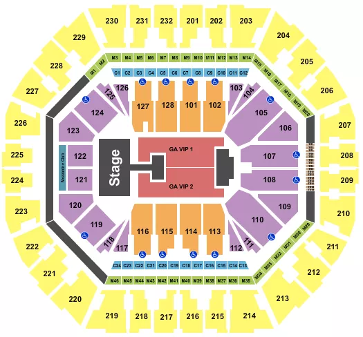 seating chart for Oakland Arena - ENHYPEN - eventticketscenter.com