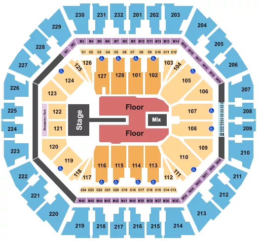 seating chart for Oakland Arena - Future - eventticketscenter.com