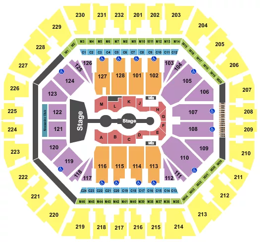 seating chart for Oakland Arena - Gracie Abrams 2 - eventticketscenter.com