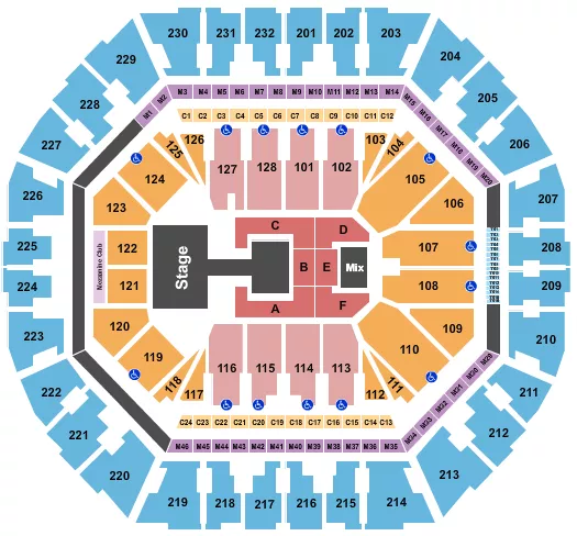 seating chart for Oakland Arena - Itzy - eventticketscenter.com