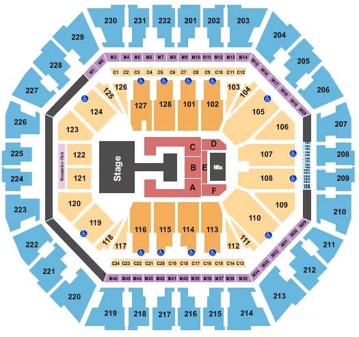 seating chart for Oakland Arena - Ive - eventticketscenter.com