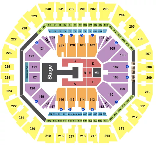 seating chart for Oakland Arena - Katseye - eventticketscenter.com
