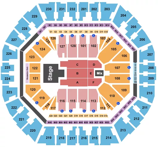 seating chart for Oakland Arena - Melanie Martinez - eventticketscenter.com