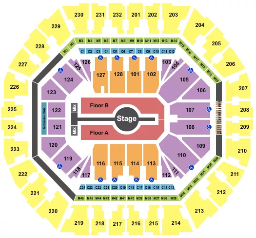 seating chart for Oakland Arena - Rod Wave - eventticketscenter.com