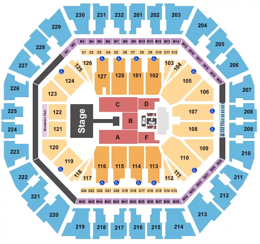 seating chart for Oakland Arena - Summer Walker - eventticketscenter.com