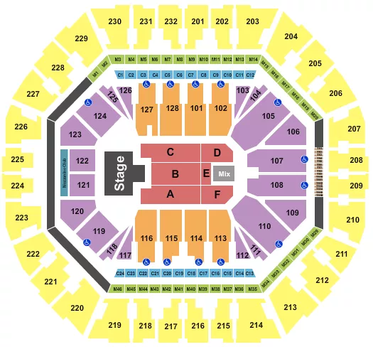 seating chart for Oakland Arena - Wild 'N Out - eventticketscenter.com
