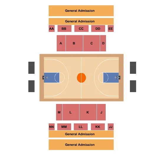 Basketball Seating Map