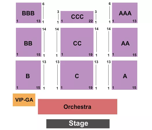 seating chart for Ocean City Inlet - Endstage VIP - eventticketscenter.com