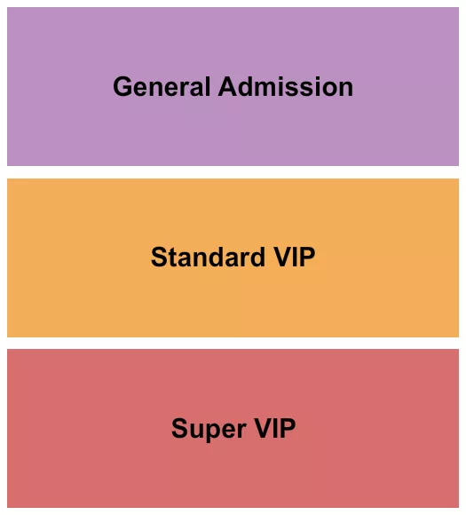 seating chart for Off Broadway - GA/VIP/Super VIP - eventticketscenter.com