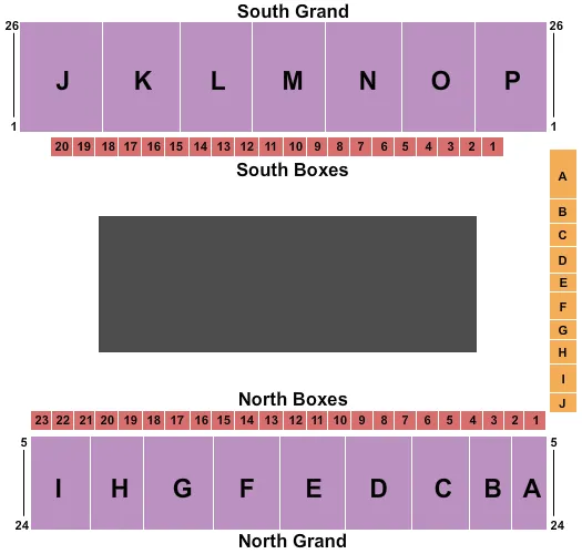 seating chart for Ogden Pioneer Stadium - End Stage - eventticketscenter.com