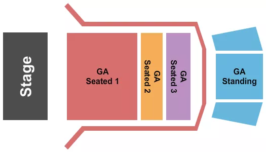 seating chart for Ogden Theatre - GASeated/Standing - eventticketscenter.com