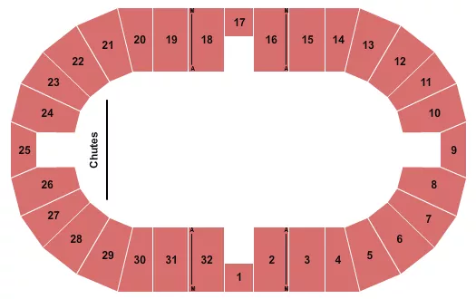 seating chart for Ohio Expo Center Coliseum - Rodeo - eventticketscenter.com