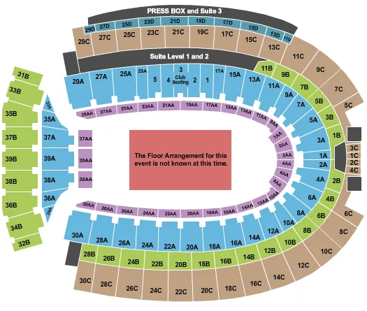 seating chart for Ohio Stadium - Generic Floor - eventticketscenter.com