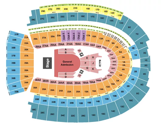 seating chart for Ohio Stadium - Twenty One Pilots - eventticketscenter.com
