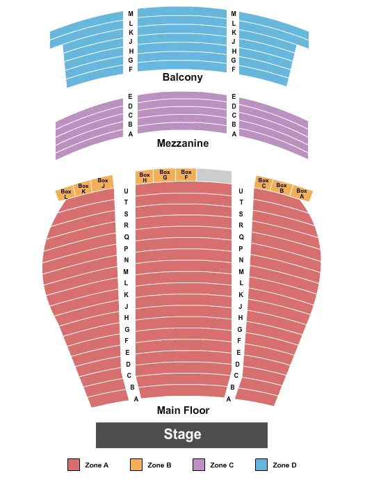 seating chart for Mimi Ohio Theatre At Playhouse Square - End Stage - eventticketscenter.com