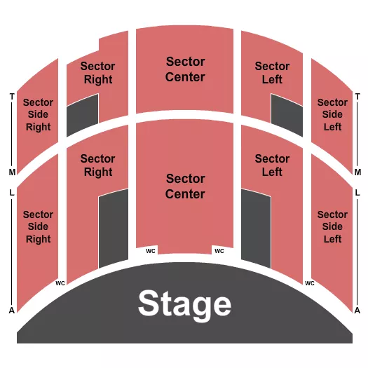 seating chart for Ohio Theatre - Toledo - Endstage - eventticketscenter.com