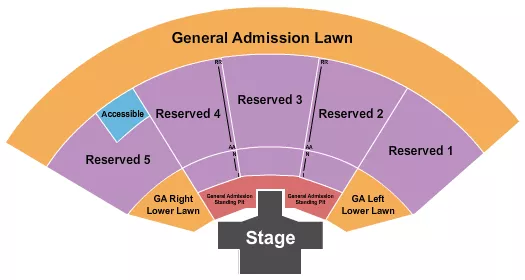 seating chart for Oklahoma City Zoo Amphitheatre - Endstage GA Pit 3 - eventticketscenter.com