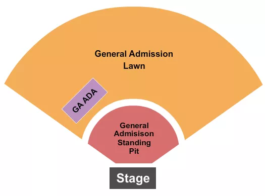 seating chart for Oklahoma City Zoo Amphitheatre - GA Pit GA Lawn - eventticketscenter.com