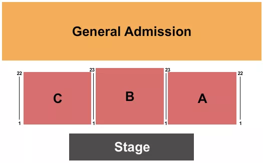 seating chart for Old Concrete Street Amphitheater - Endstage 5 - eventticketscenter.com