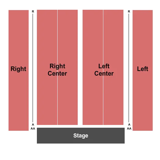 seating chart for Old Whaling Church - End Stage - eventticketscenter.com