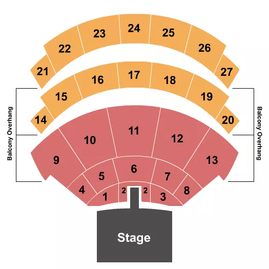 seating chart for OLG Stage At Niagara Fallsview Casino Resort - Endstage Catwalk - eventticketscenter.com