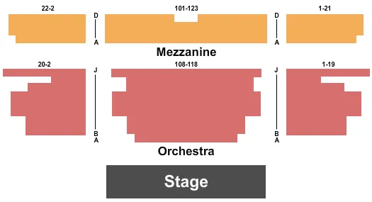 seating chart for Olney Theatre Center - Mainstage - eventticketscenter.com