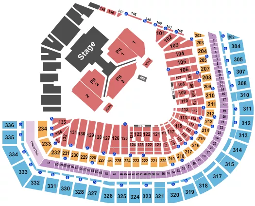 seating chart for Oracle Park - Stray Kids - eventticketscenter.com