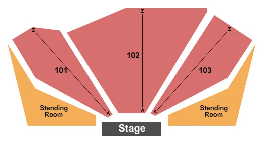 seating chart for The Hangar at Orange County Fair & Exposition Center - End Stage - eventticketscenter.com