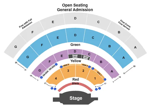 seating chart for Oregon State Fairgrounds - Endstage 2 - eventticketscenter.com