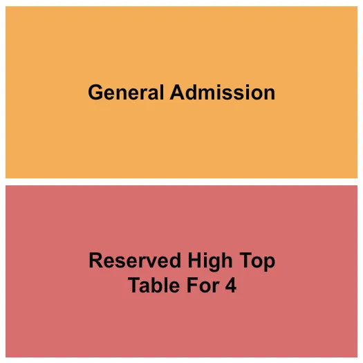 seating chart for Oriental Theater - Denver - GA & RSV Table - eventticketscenter.com