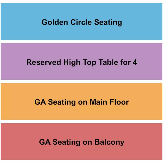 seating chart for Oriental Theater - Denver - GC Seating/Tble/GA Seating Flr-Balc - eventticketscenter.com