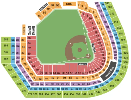 Oriole Park at Camden Yards, section 310, home of Baltimore Orioles, page 1