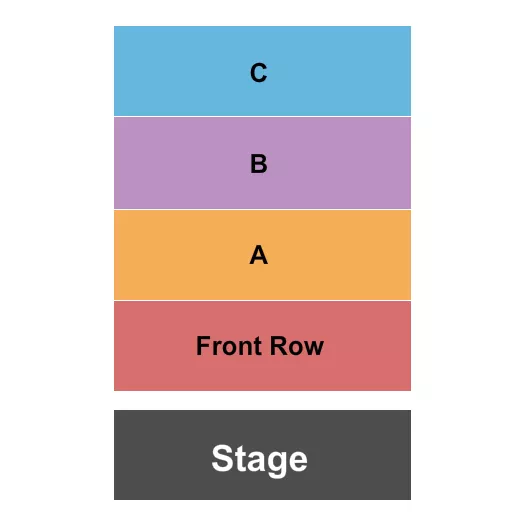 seating chart for Orlando Museum of Art - Candlelight A-C & Front - eventticketscenter.com