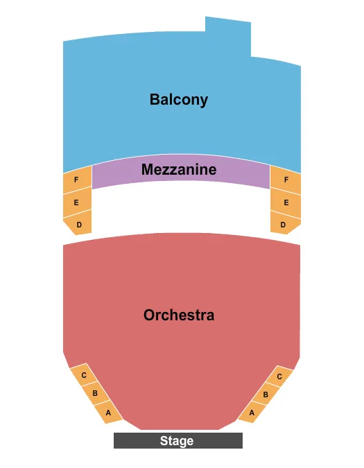 seating chart for Orpheum Theatre - Boston - Endstage 3 - eventticketscenter.com