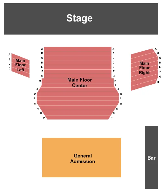 seating chart for Orpheum Theatre - Flagstaff - Collin Raye - eventticketscenter.com