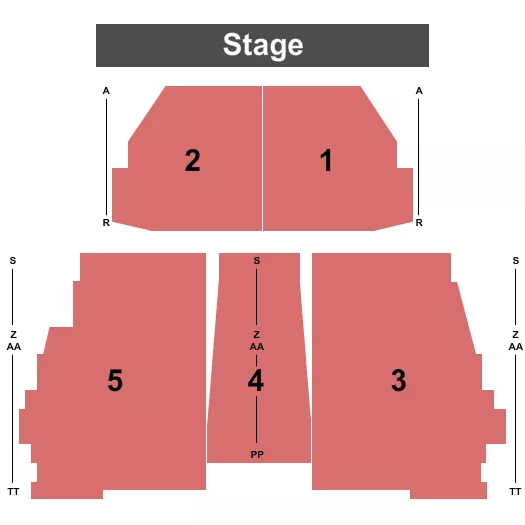 seating chart for Osceola Performing Arts Center - End Stage - eventticketscenter.com