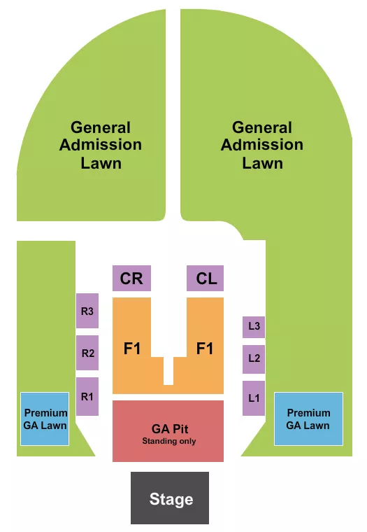 seating chart for Outdoor Amphitheater At Ford Idaho Center  - Excision - eventticketscenter.com