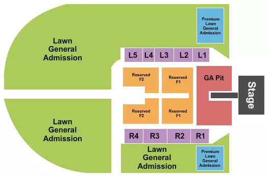 seating chart for Outdoor Amphitheater At Ford Idaho Center  - Luke Bryan - eventticketscenter.com
