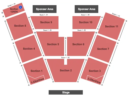 seating chart for BECU Live at Northern Quest Resort & Casino - EndStage 2 - eventticketscenter.com