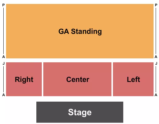 seating chart for Ovation Hall - Endstage - eventticketscenter.com