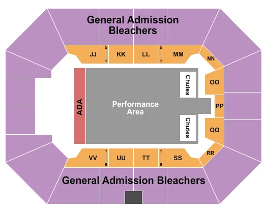 seating chart for Owensboro Sportscenter - Rodeo - eventticketscenter.com